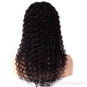 5x5 lace Closure deep wave  Wig  Wholesale Brazilian Virgin  Hair  Density 150% 5*5 human hair wigs